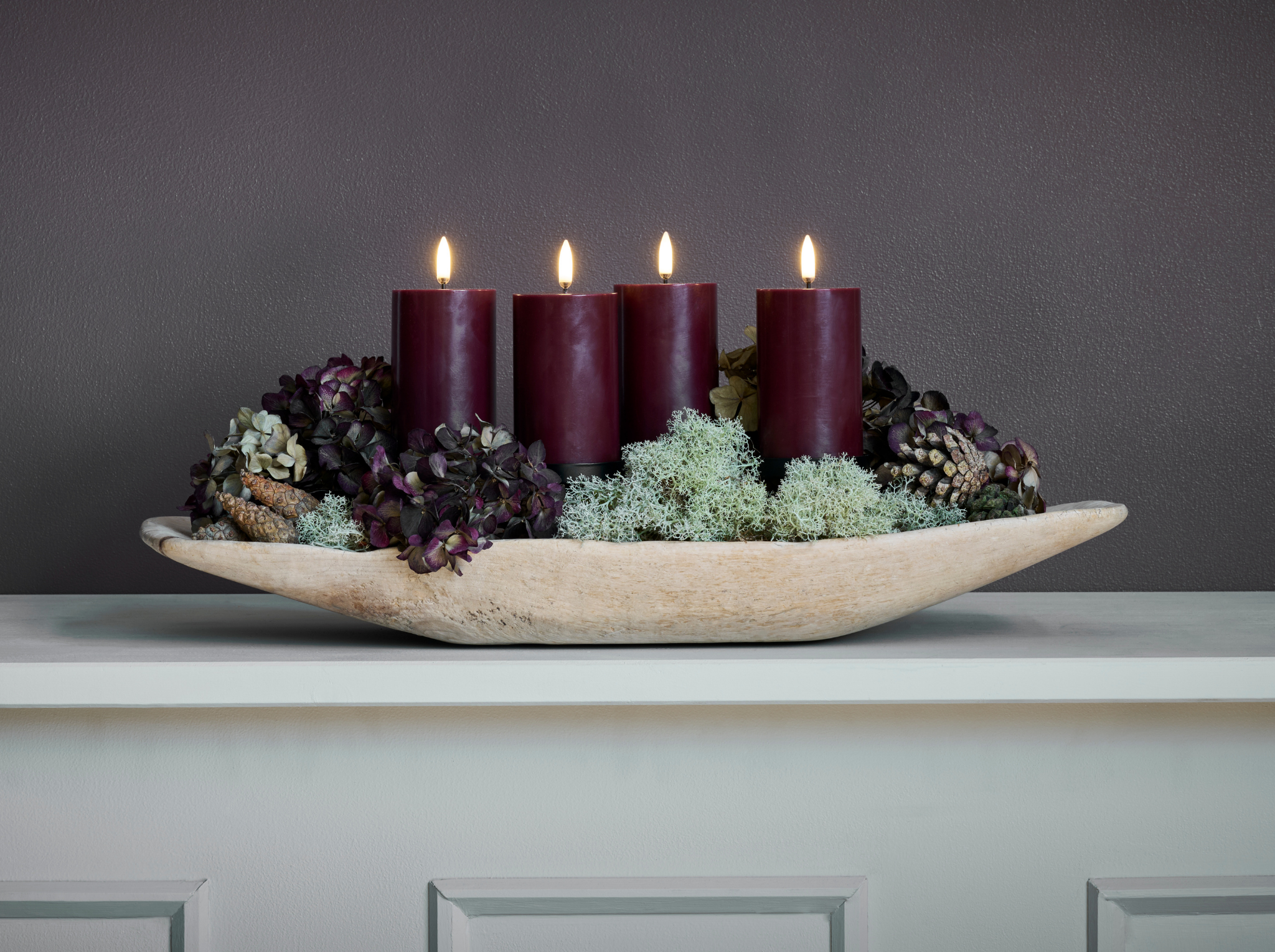 Melted pillar candle smooth M