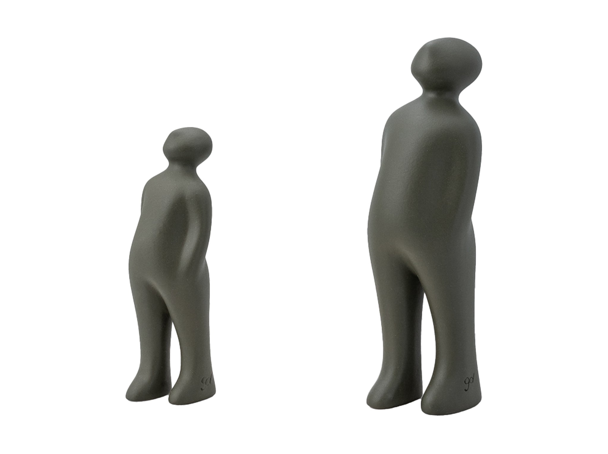 Skulptur The Visitor SMALL verde oliva