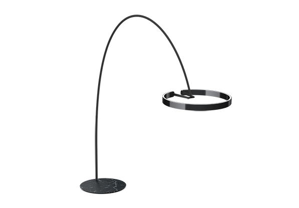 Mito largo Edizione lusso von Occhio. Marble nero marquina