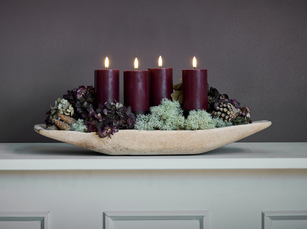 Melted pillar candle smooth M