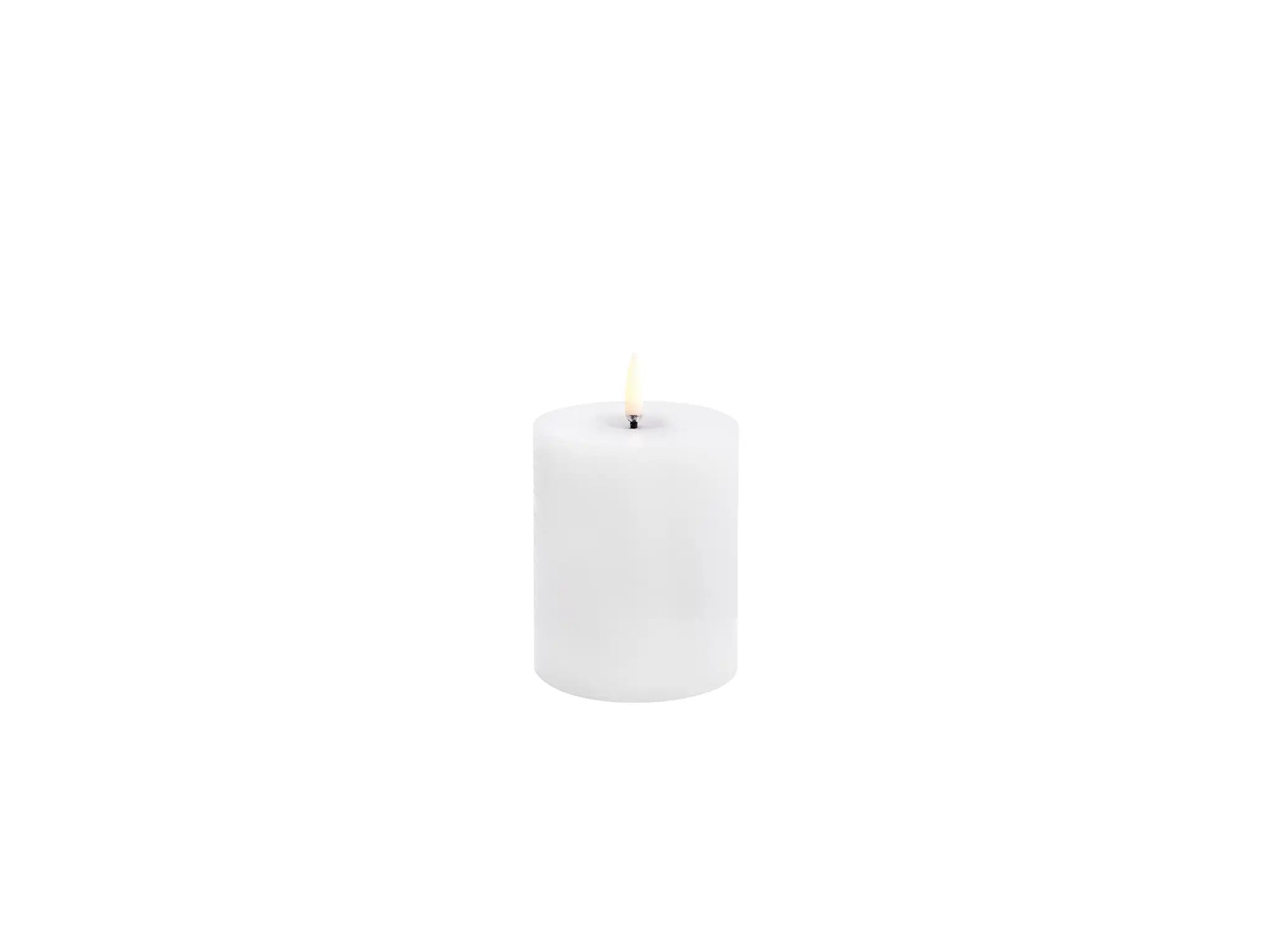 Melted LED-Kerze white