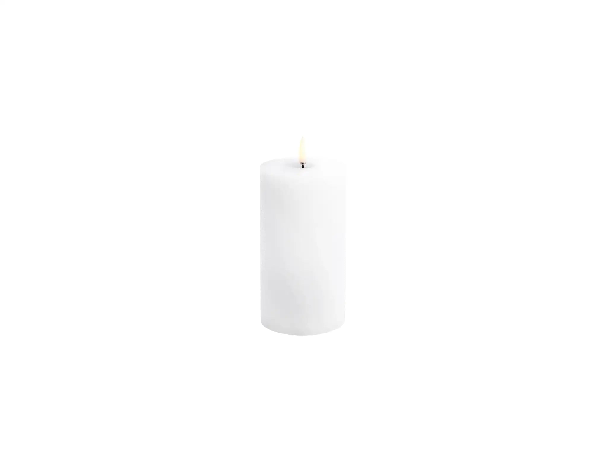 Melted LED-Kerze white