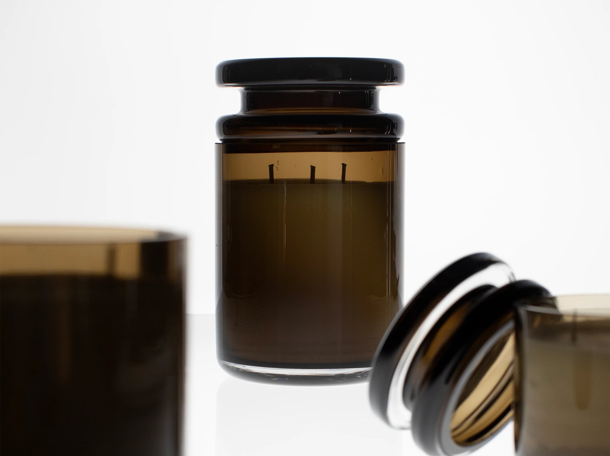 Scented candle S dark brown Zephyr