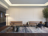 Loungebereich mit Sofa Jaan, BeistelltischJoco und Oki Table, dazu Sessel Sheru, alles von Walter Knoll.